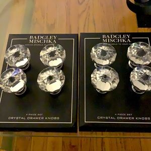 Crystal drawer knobs